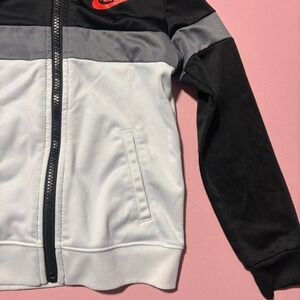 Kids Grey and black Nike track jacket